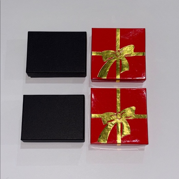 Jewelry - EMPTY Jewelry Boxes Red and Gold Lot of 4